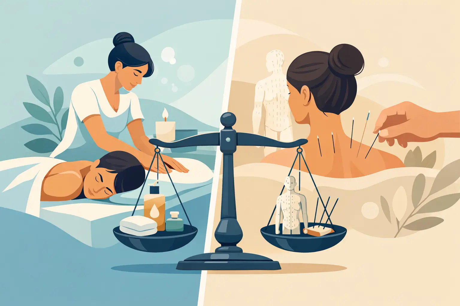 Massage Therapy vs Acupuncture